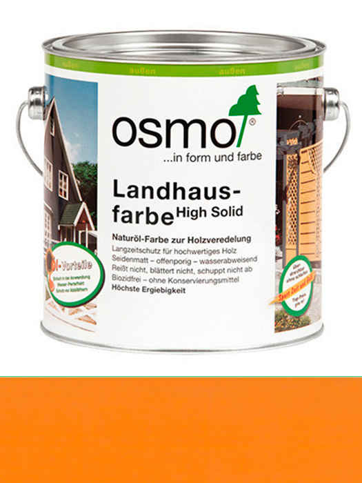 Захисне кольорове не прозоре масло Osmo Landhausfarbe