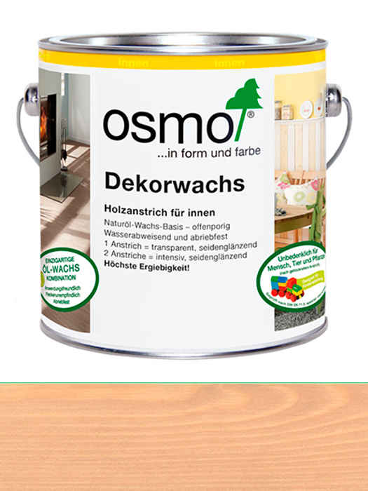 Кольорове прозоре масло Osmo Dekorwachs Transparent