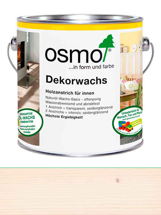 Цветное прозрачное масло Osmo Dekorwachs Transparent