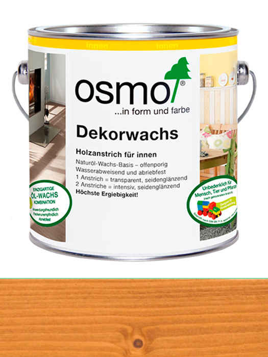 Цветное прозрачное масло Osmo Dekorwachs Transparent