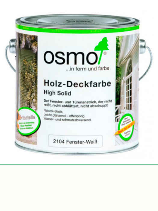 Белая краска для окон и дверей Osmo Holzdeckfarbe