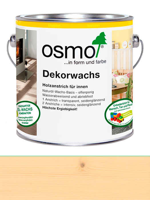 Цветное прозрачное масло Osmo Dekorwachs Transparent
