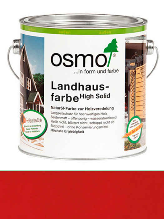 Защитное цветное не прозрачное масло Osmo Landhausfarbe