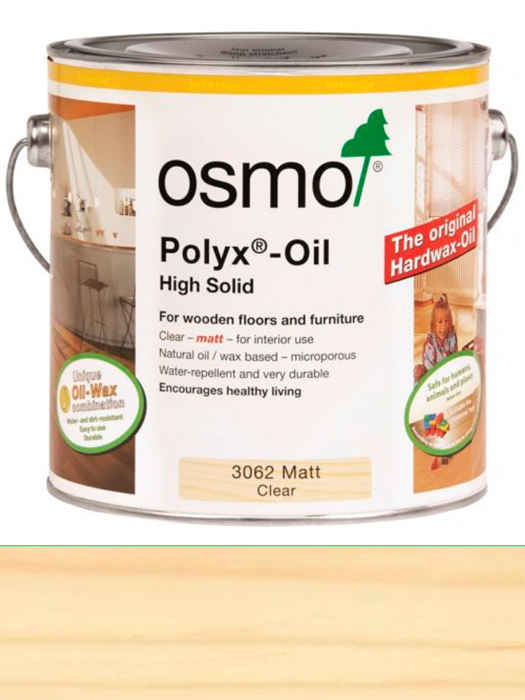 Масло с твердым воском для защиты пола Osmo Hartwachs-Ol Original