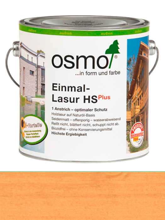 Однослойная лазурь Osmo Einmal-Lasur HS plus