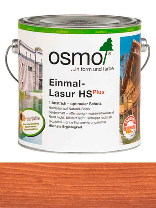 Однослойная лазурь Osmo Einmal-Lasur HS plus