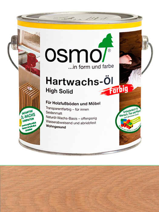 Цветное масло с твердым воском Osmo Hartwachs-Ol Farbig
