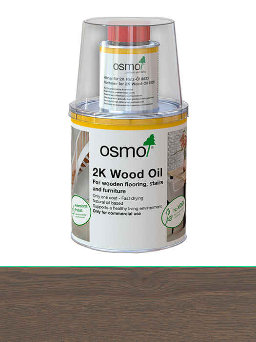 Двухкомпонентное масло без растворителя для деревянных полов Osmo 2K Holz-Ol