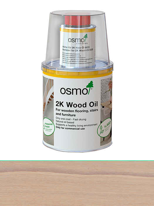 Двухкомпонентное масло без растворителя для деревянных полов Osmo 2K Holz-Ol