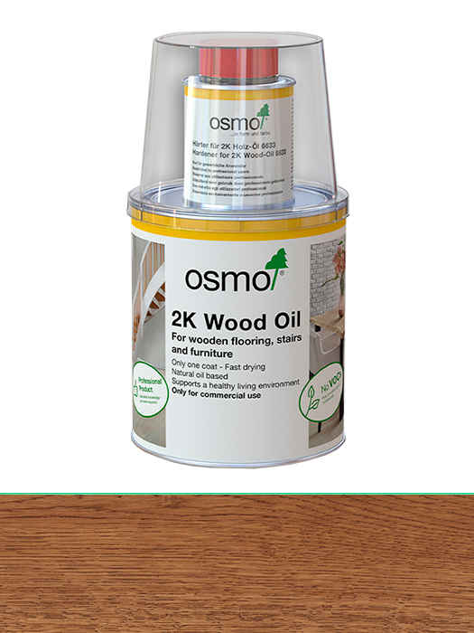 Двухкомпонентное масло без растворителя для деревянных полов Osmo 2K Holz-Ol